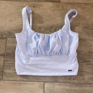 holister - ruched crop cami